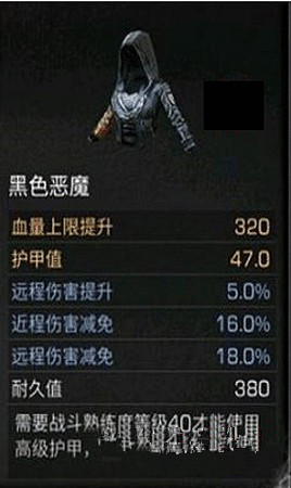 明日之后黑色恶魔套装怎么样 黑色恶魔套装属性一览