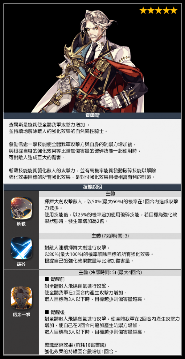 第七史诗查尔斯技能介绍