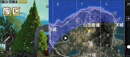刺激战场山顶废墟圣诞树在哪 山顶废墟圣诞树位置一览