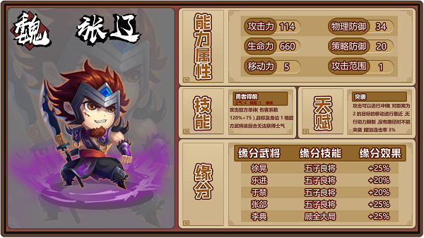 运筹三国张辽介绍