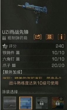 明日之后UZI材料涂装哪个好 UZI最强涂装是哪个?