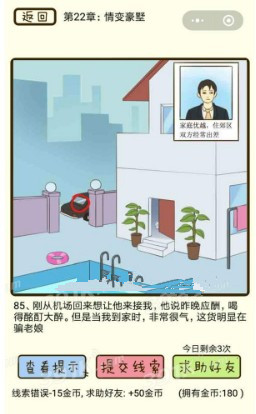 微信疯狂女神探攻略 疯狂女神探第22章85-88关怎么过?