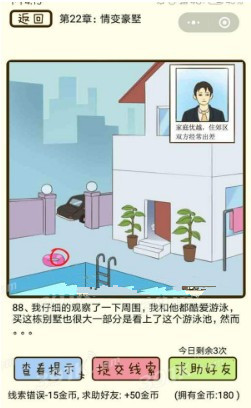 微信疯狂女神探攻略 疯狂女神探第22章85-88关怎么过?
