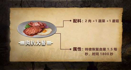明日之后营地演习食物推荐 食物选择指南