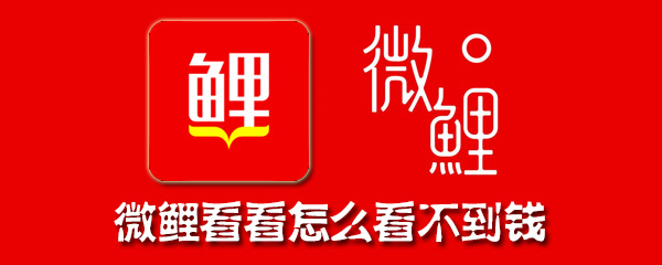 微鲤看看怎么看不到钱