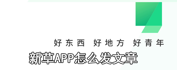 新草APP怎么发文章