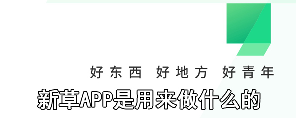 新草APP是用来做什么的