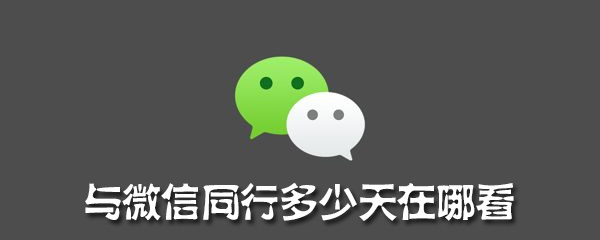 已与微信同行多少天在哪看