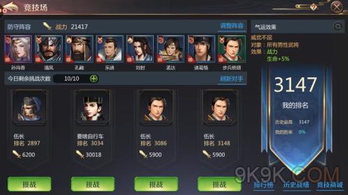 谋天下竞技场规则介绍