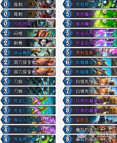 《炉石传说》拉斯塔哈的大乱斗亡语大哥贼卡组推荐