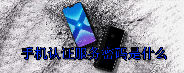 手机认证服务密码是什么