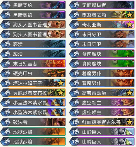 炉石传说狮子座小王爷夺冠卡组分享