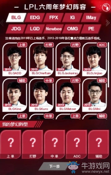 《LOL》我的LPL六周年梦幻阵容