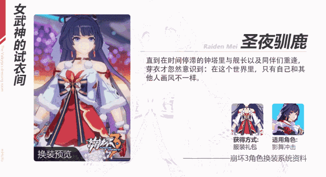 崩坏3圣夜驯鹿服装礼包上线时间和获得方法