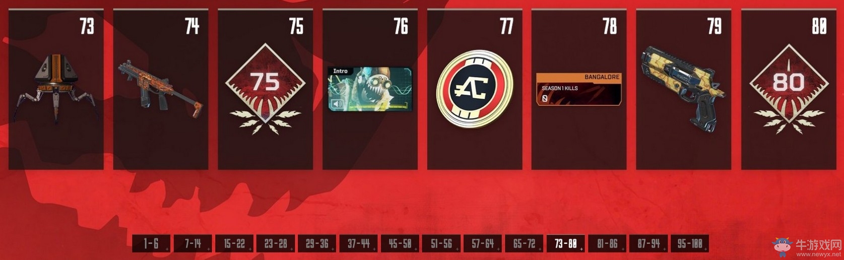 《Apex英雄》通行证各等级解锁奖励介绍