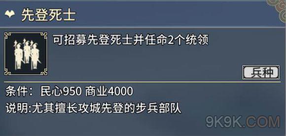 三国志汉末霸业各兵种适配武将加成一览
