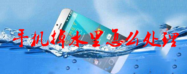 手机掉水里怎么处理