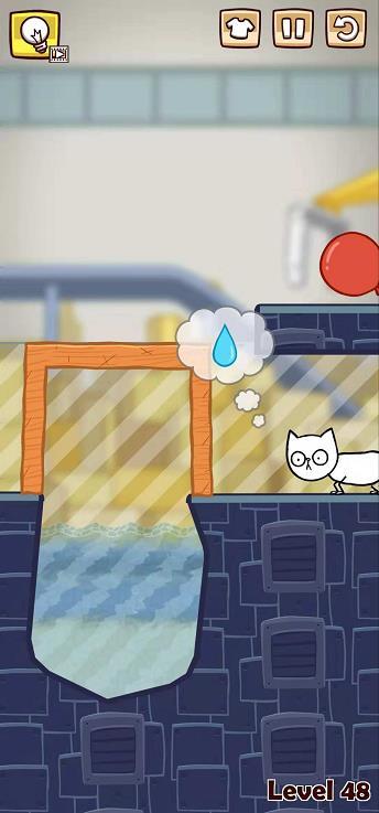 savecat拯救小猫第48关画法攻略