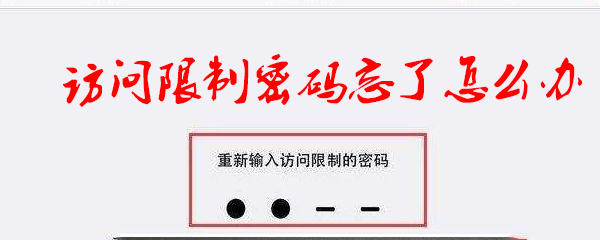 访问限制密码忘了怎么办