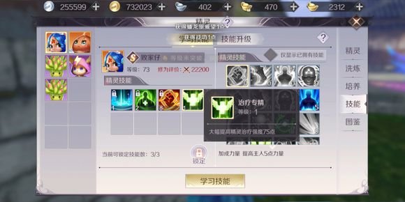 完美世界手游精灵怎么八技能
