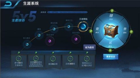 王者荣耀体验服生涯系统一览