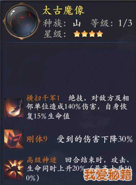 长安幻世绘太古魔像怎么样_太古魔像技能属性及阵容搭配介绍