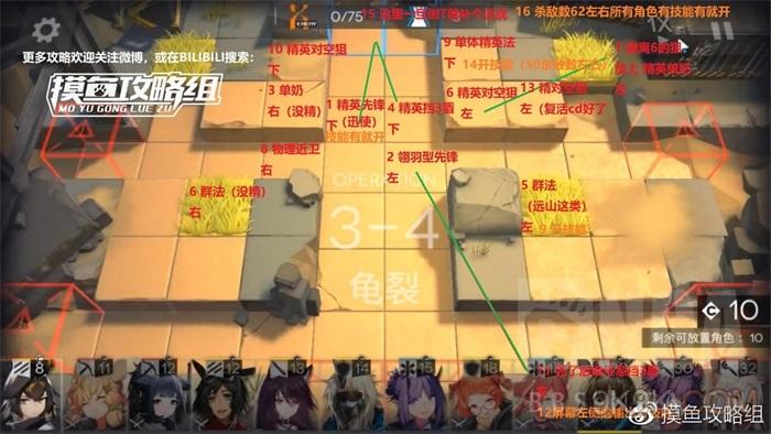 明日方舟3-4低配三星攻略