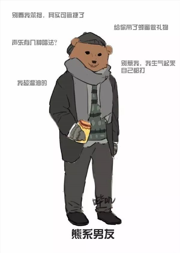 熊系男友是什么梗_熊系男友是什么意思