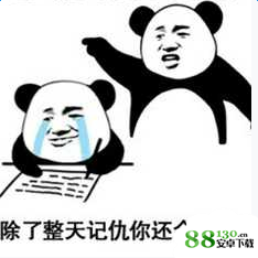 抖音熊猫头打爆你的头让你记仇表情包无水印