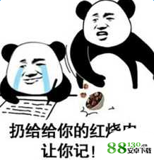 抖音熊猫头打爆你的头让你记仇表情包无水印