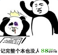 抖音熊猫头打爆你的头让你记仇表情包无水印