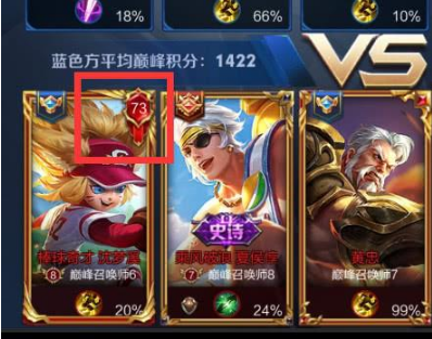 王者荣耀段位框上的数字颜色代表什么